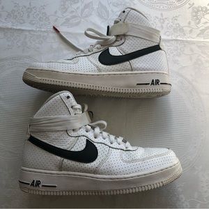 Nike Air Force 1 Junior Boys Size 6.5Y White High-Top Sneakers Lace-Up Shoes